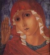 Kuzma Petrov-Vodkin The Mother of God of Tenderness towards Evil Hearts painting